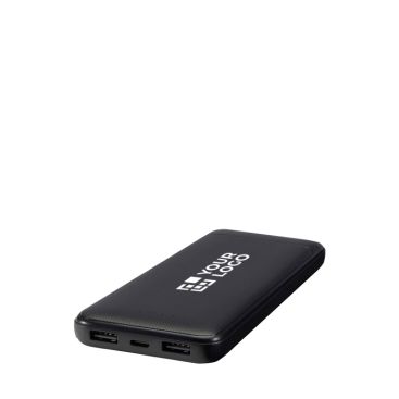 Batteria esterna in plastica riciclata con 2 cavi 10.000 mAh