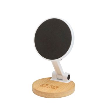 Supporto pieghevole magnetico per telefono con base in bambù