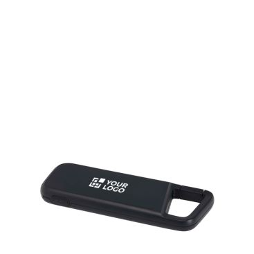Powerbank ecologico resistente all’acqua con moschettone 5.000 mAh