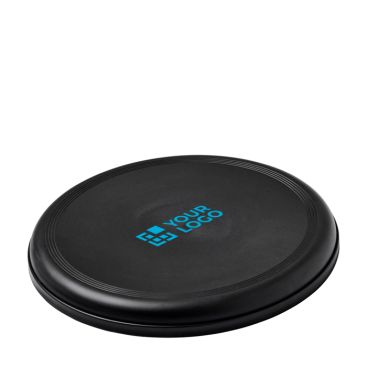 Frisbee rotondo in plastica riciclata con finitura maculata