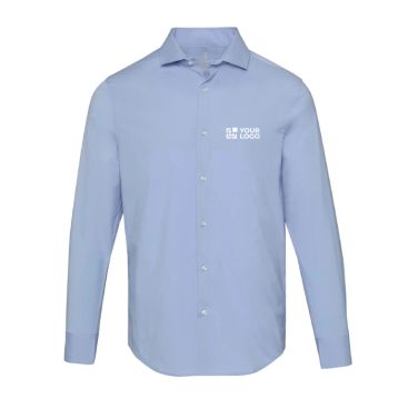 Camicia in popeline da uomo a maniche lunghe con taglio dritto 133 g/m² Elevate