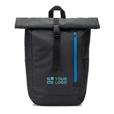 Zaino da viaggio roll-top in poliestere riciclato impermeabile da 14''