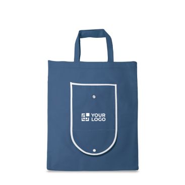 Borsa pieghevole in tessuto non tessuto da 80 g/m² con manici corti