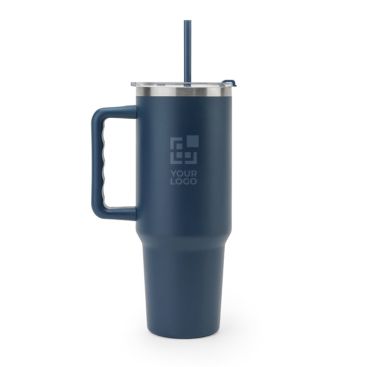 Tazza da viaggio grande in acciaio riciclato con finitura opaca, 1,3 L