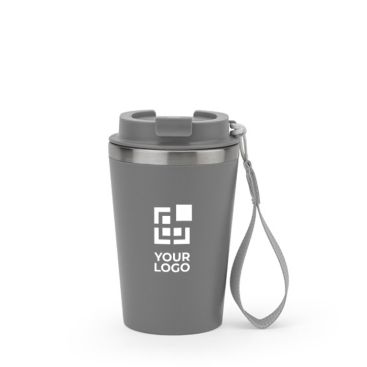 Bicchiere takeaway in acciaio riciclato con isolamento sottovuoto 460ml