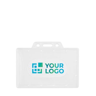 Portatessere rigido per carte in plastica leggero e resistente 8,6x5,4 cm