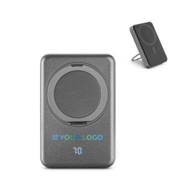 Power bank ecologico magnetico con supporto ad anello 10000 mAh