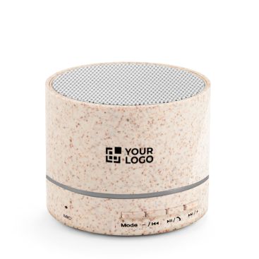 Altoparlante portatile in fibra di paglia con Bluetooth e potenza di 3W