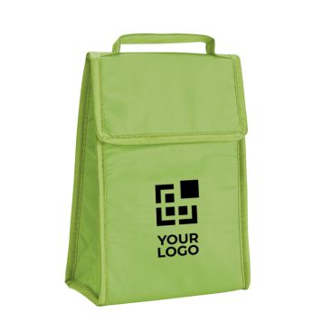 Borsa termica ripiegabile con logo aziendale color rosso