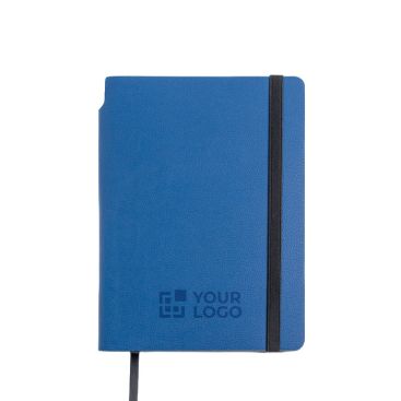 Blocco A5 in pelle sintetica riciclata con copertina flessibile, pagine lisce