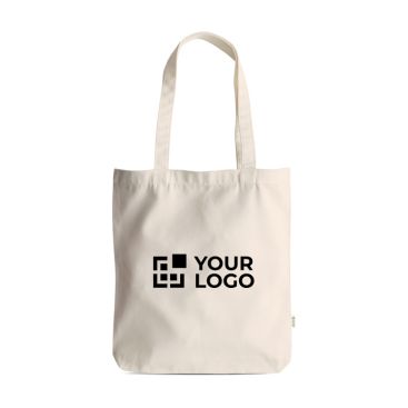 Borsa in cotone e plastica riciclati con manici da 310 g/m²