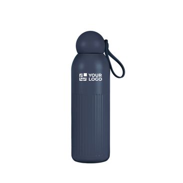 Bottiglia termica in acciaio con tappo tondo e manico 500 ml