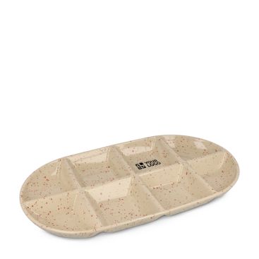 Vassoio in ceramica artigianale con design a schizzi Sagaform