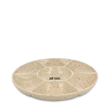 Piatto in ceramica artigianale con design a schizzi Sagaform