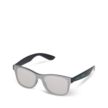 Occhiali da sole con lenti specchiate UV400 e stanghette colorate