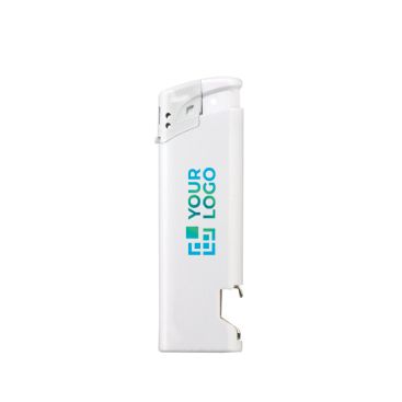 Accendino elettronico 2 in 1 con apribottiglie nella parte inferiore