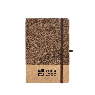 Taccuino copertina in sughero e caffè macinato A5 con pagine a righe