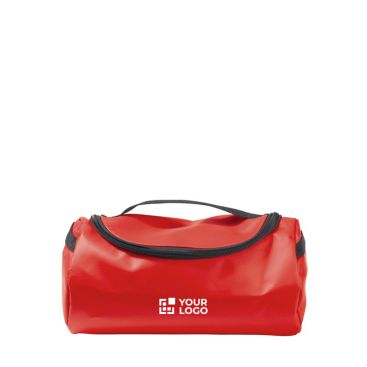 Necessaire in PVC e poliestere completamente foderato con maniglia