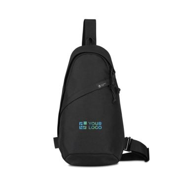 Borsa a tracolla sostenibile in rPET riciclato con cinghie regolabili