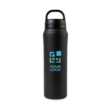 Borraccia in acciaio inox riciclato con doppio tappo 470ml