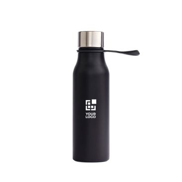 Borraccia termica in acciaio inox con tappo antigoccia e manico 450ml