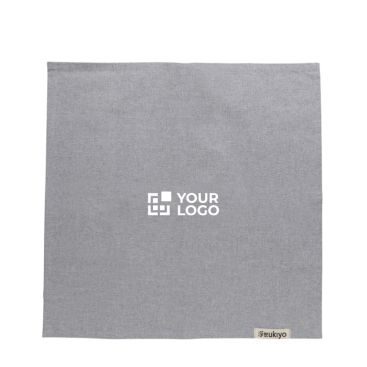 Set con 4 tovaglioli personalizzati vista area di stampa