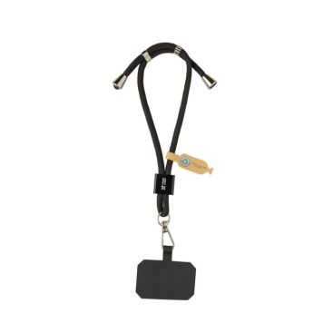 Fascia da polso regolabile rPET per cellulare con gancio di sicurezza