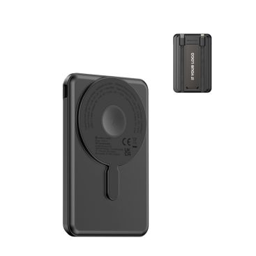 Powerbank sostenibile 5 in 1 con cavi di ricarica e supporto 5.000 mAh