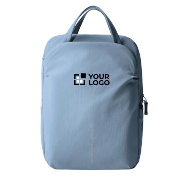 Zaino espandibile in tessuto riciclato con cerniera Duo-Zipper 16''