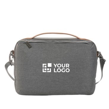 Borsa porta pc aziendale con logo vista area di stampa