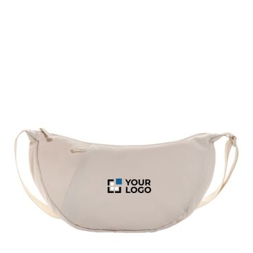 Borsa a tracolla XL in rPET con tasca esterna e cinghia regolabile