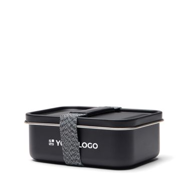 Lunch box in acciaio inox riciclato con fascia elastica 750ml