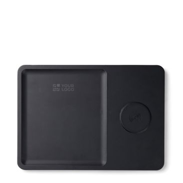 Caricatore wireless da scrivania ecologico con vassoio organizer