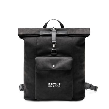 Zaino in pelle sintetica con design moderno e chiusura sicura 15''