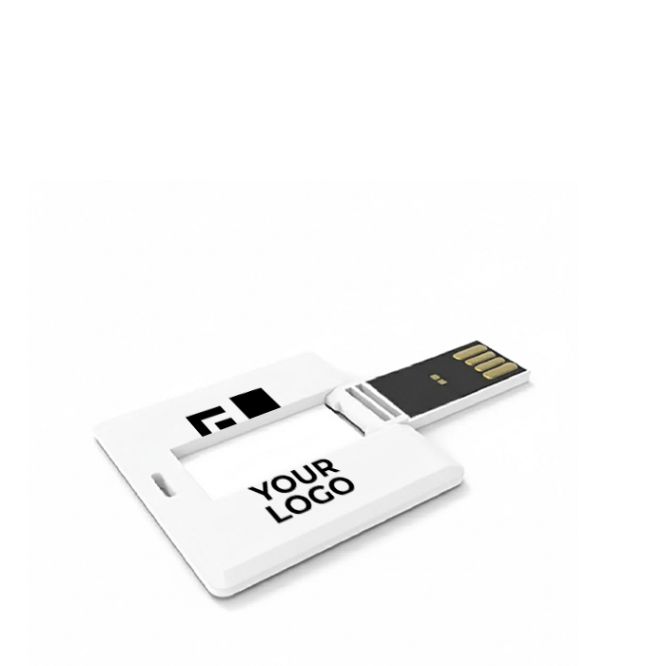 Memoria USB su misura quadrata e a scomparsa prodotta in UE