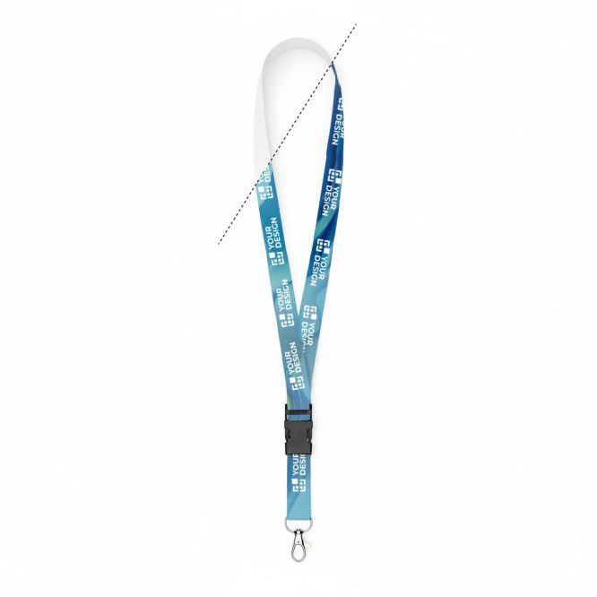 Lanyard poliestere su misura con fibbia sganciabile prodotto in UE