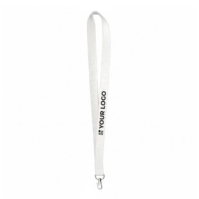 Lanyard su misura in bambù per sublimazione con moschettone