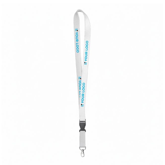 Lanyard su misura sganciabile realizzato in amido di mais