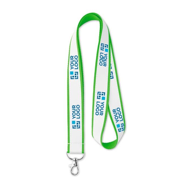 Lanyard su misura in poliestere con strato in raso per sublimazione