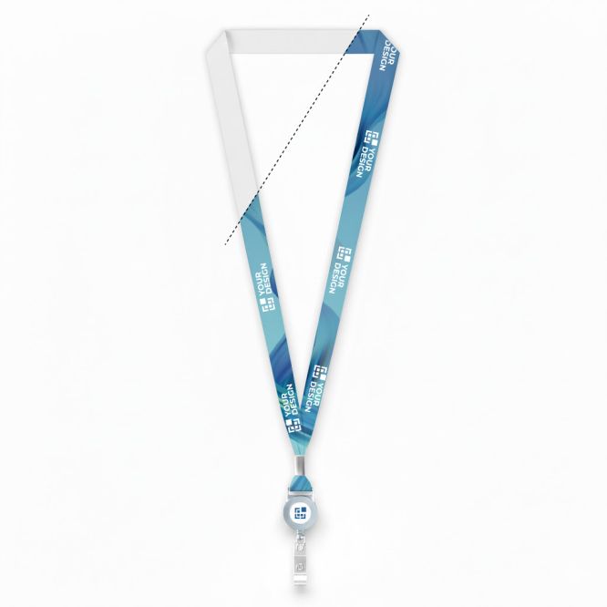 Lanyard in poliestere su misura per sublimazione con porta badge