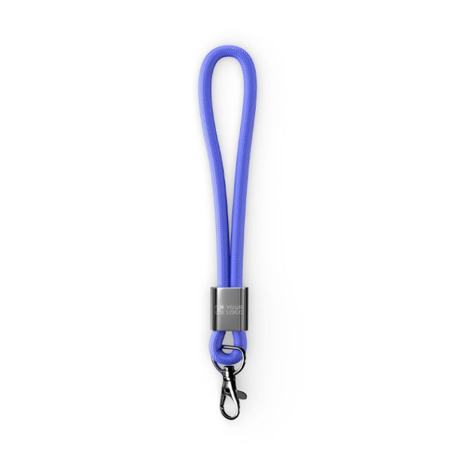 Lanyard da polso in nylon su misura con componente metallico