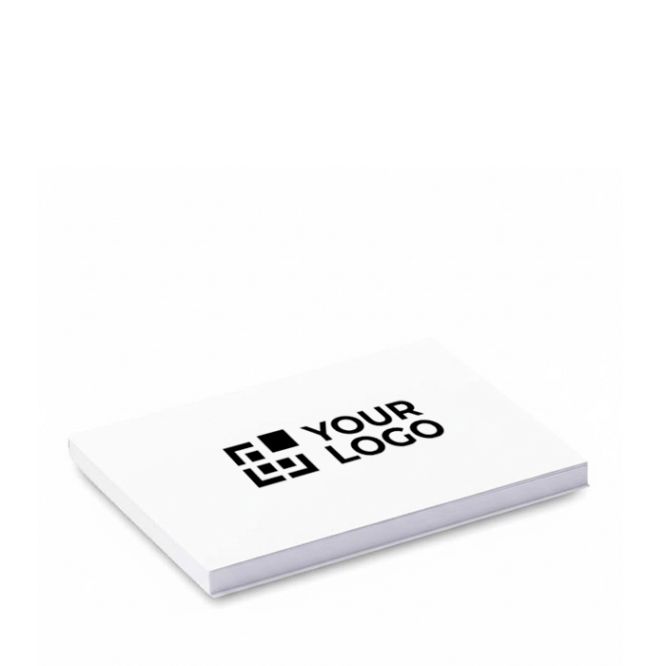 Set da 50 post-it bianchi su misura realizzati in UE