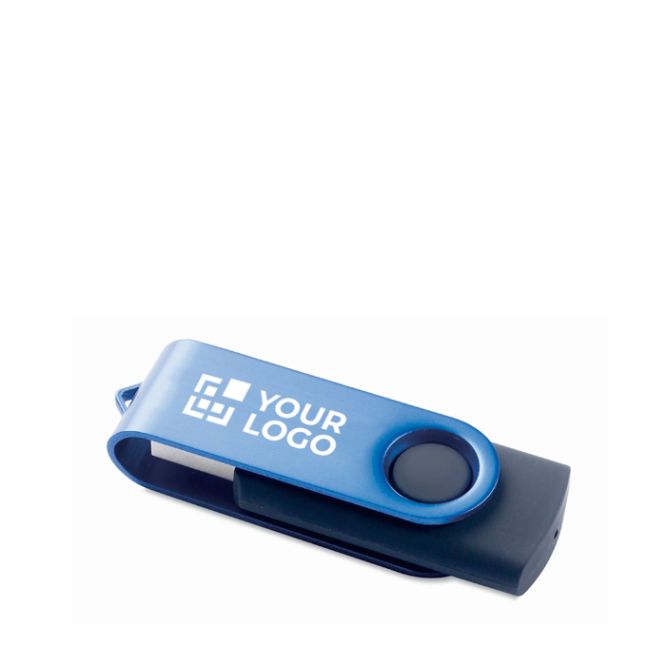 Memoria USB su misura con scocca rotante in metallo Techmate