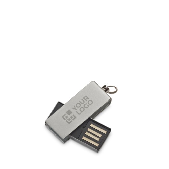 USB su misura in alluminio con clip rotante colorata