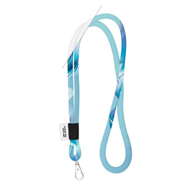 Lanyard tubolare stampato a colori custom made prodotto in Europa