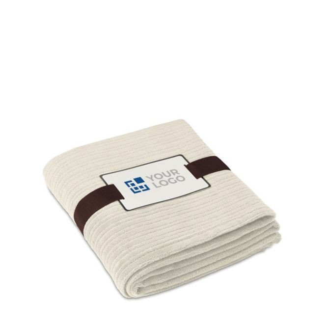 Coperta in pile 240 gr/m2 vista area di stampa