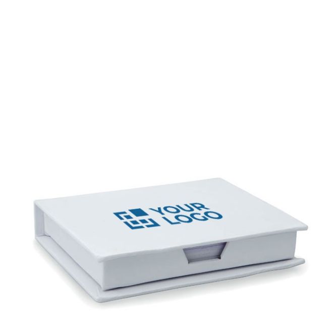 Blocco note personalizzato con note adesive colore bianco