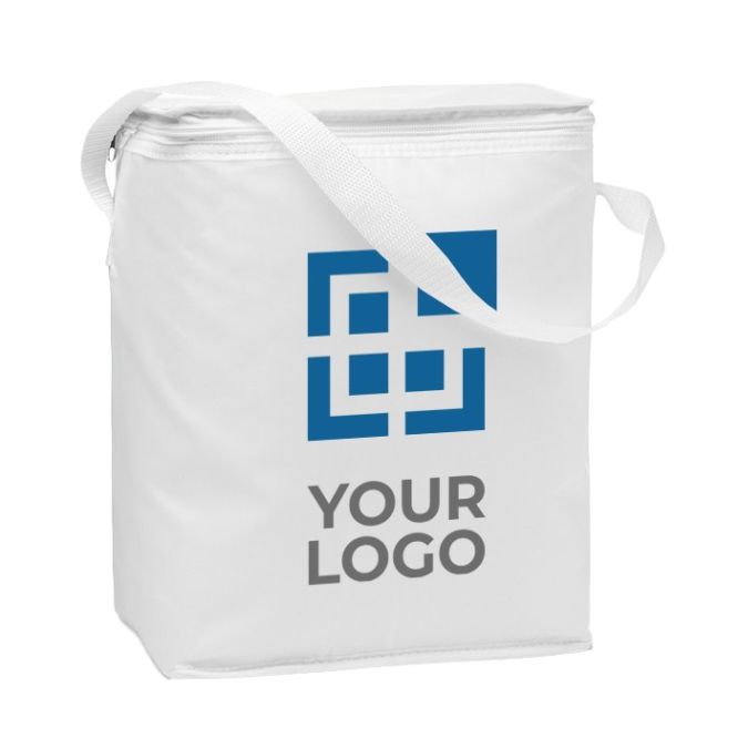 Borsa frigo promozionale per bottiglie colore bianco