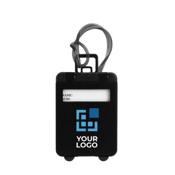 Etichetta personalizzata per trolley colore nero