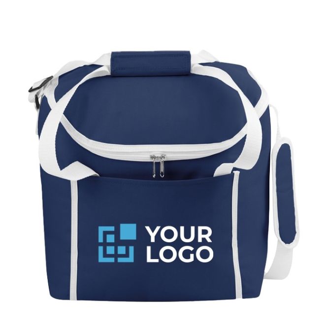 Borsa termica serigrafata con il tuo logo colore azzurro